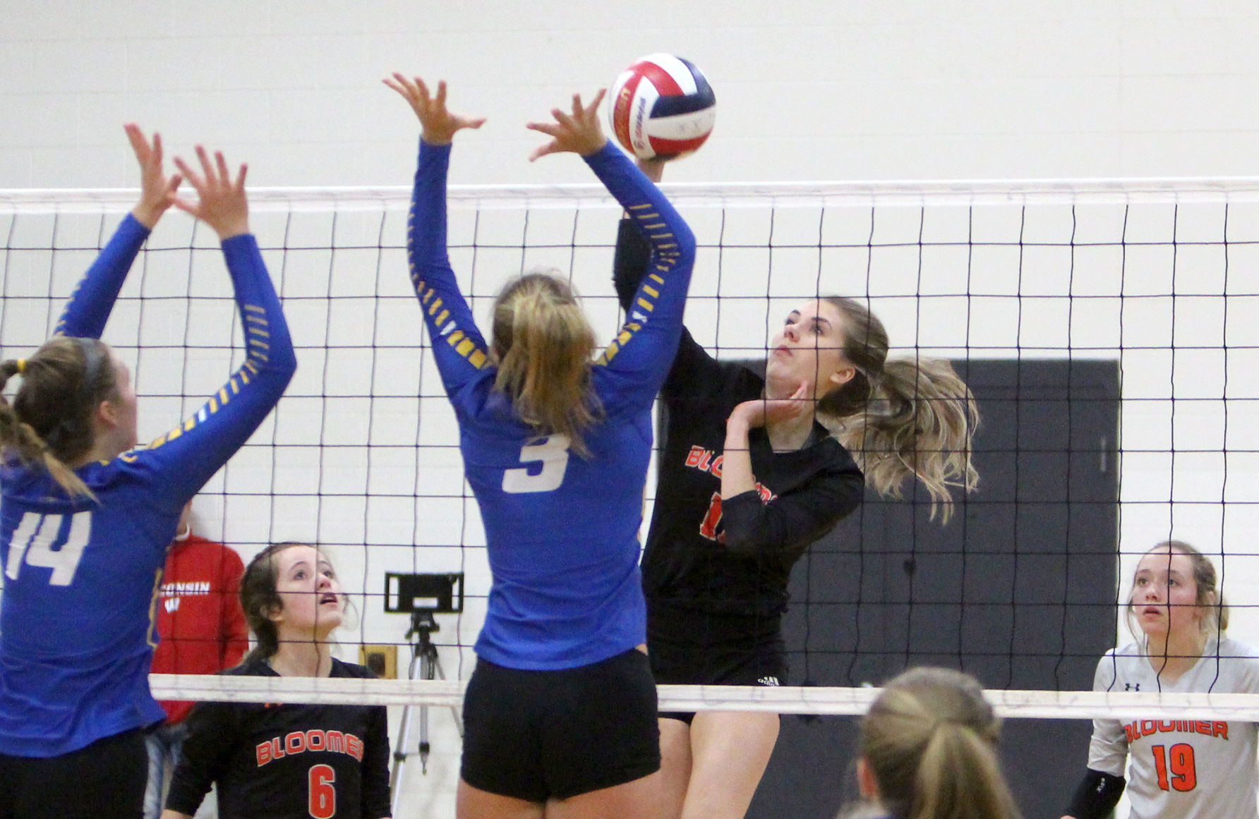 Rice Lake at Bloomer volleyball 10-24-19